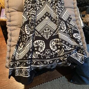 Target Black and White Midi Skirt